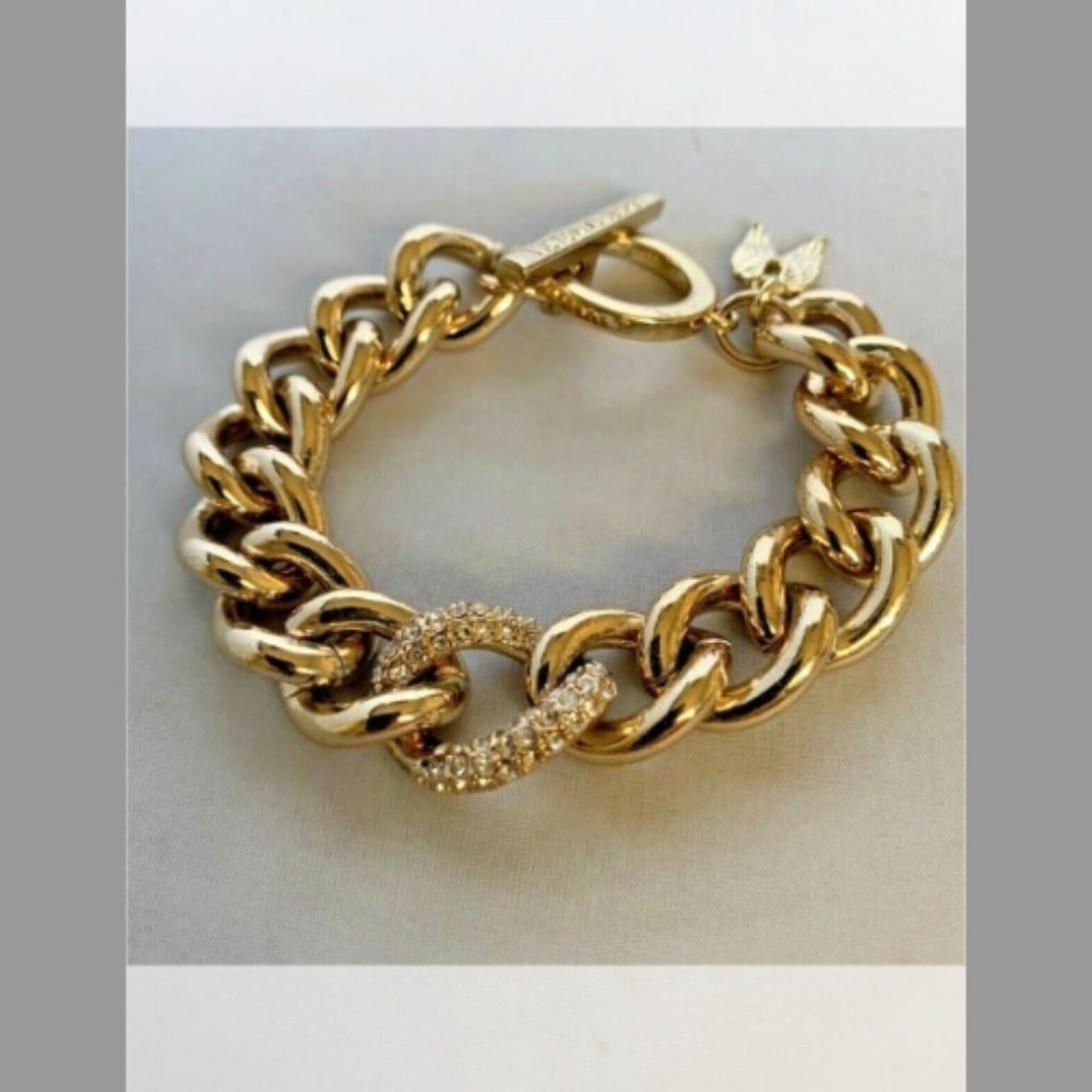Victoria's Secret Rhinestone Wings Chunky Bracelet